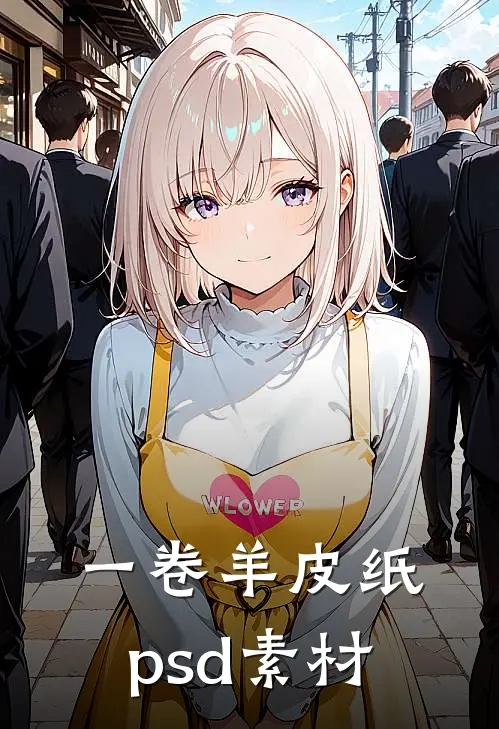 一卷羊皮纸psd素材